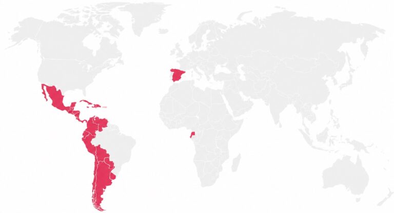 spanish speaking countries map
